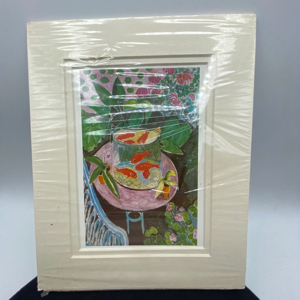 Henri Matisse Goldfish 1987 Art Print Matted 8x10 Portal Publications Museum